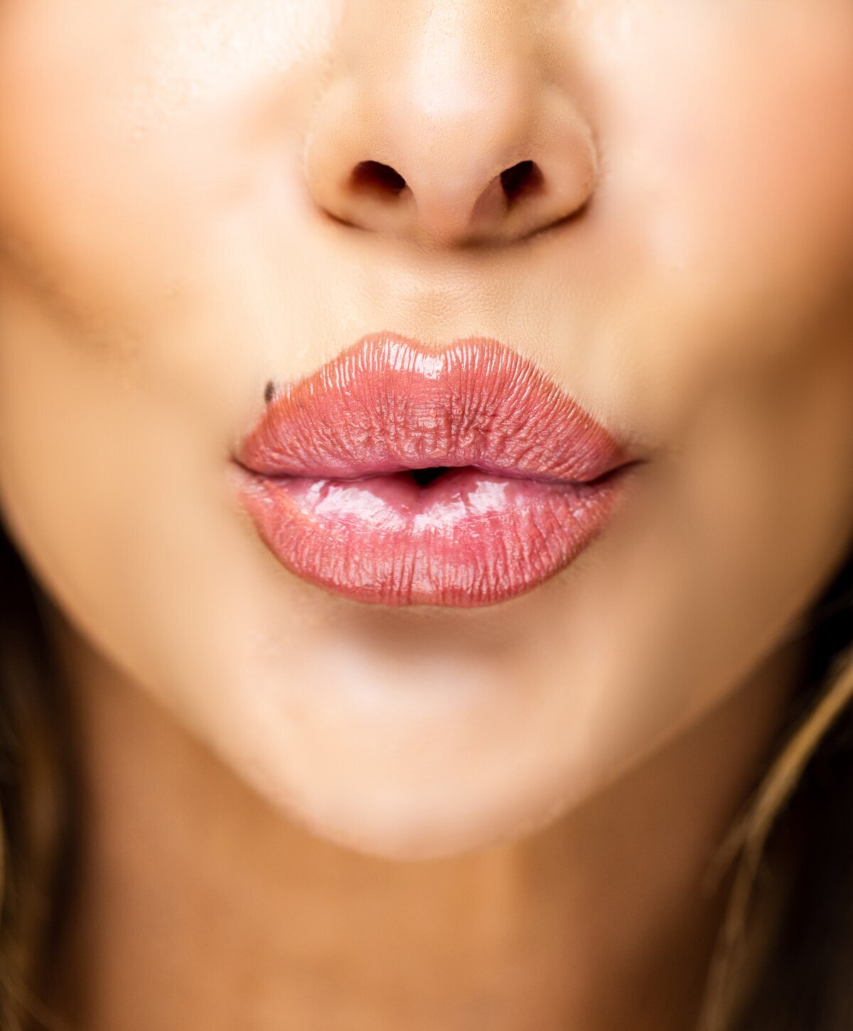 Boca Raton Glacial Rx model pursing lips